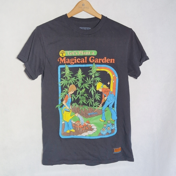 Magical Garden Funny Shirt by Stephen Rhodes sz S - Picture 2 of 4
